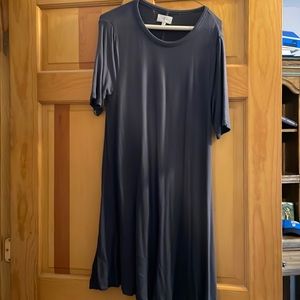 Charcoal blue Lou Grey swing dress